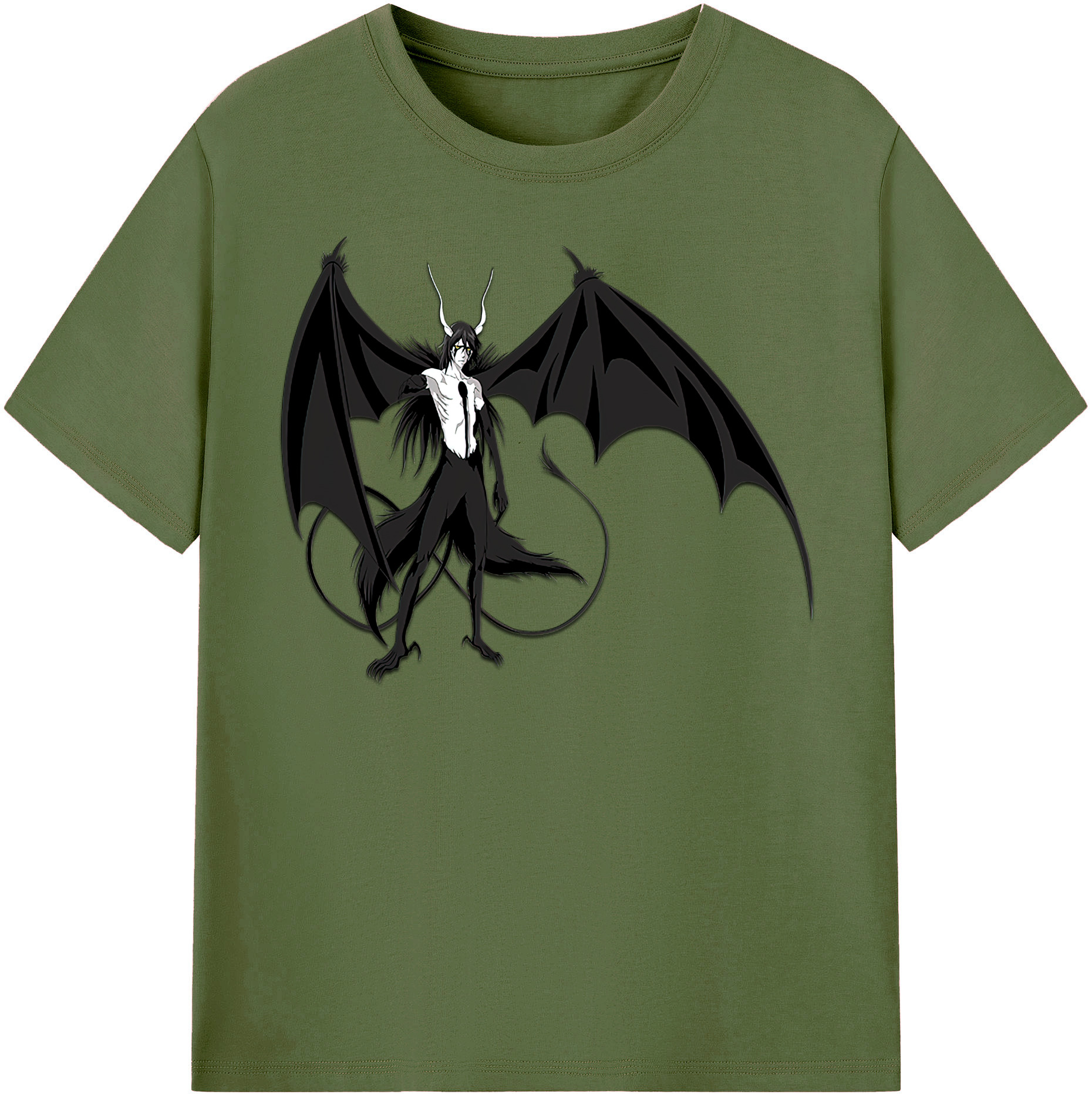 （画像用） ブリーチ ウルキオラ·シファー BLEACH Ulquiorra cifer 綿100％半袖Tシャツ（フロントプリント）
